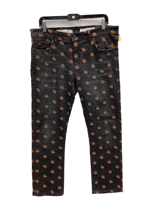 Jeans Skinny By Pilcro In Black Denim, Size:8