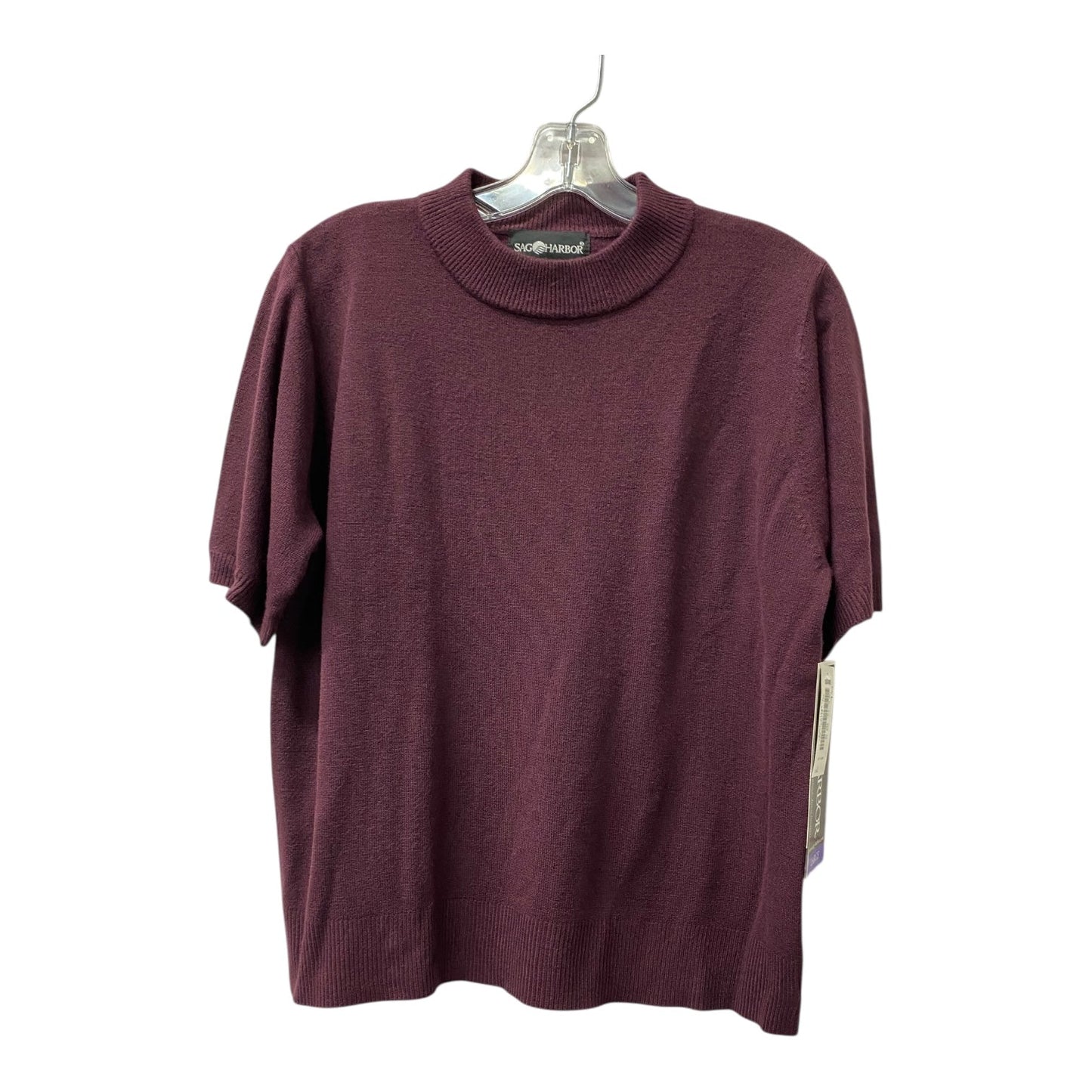 Sweater Ss By Sag Harbor In Purple, Size:L