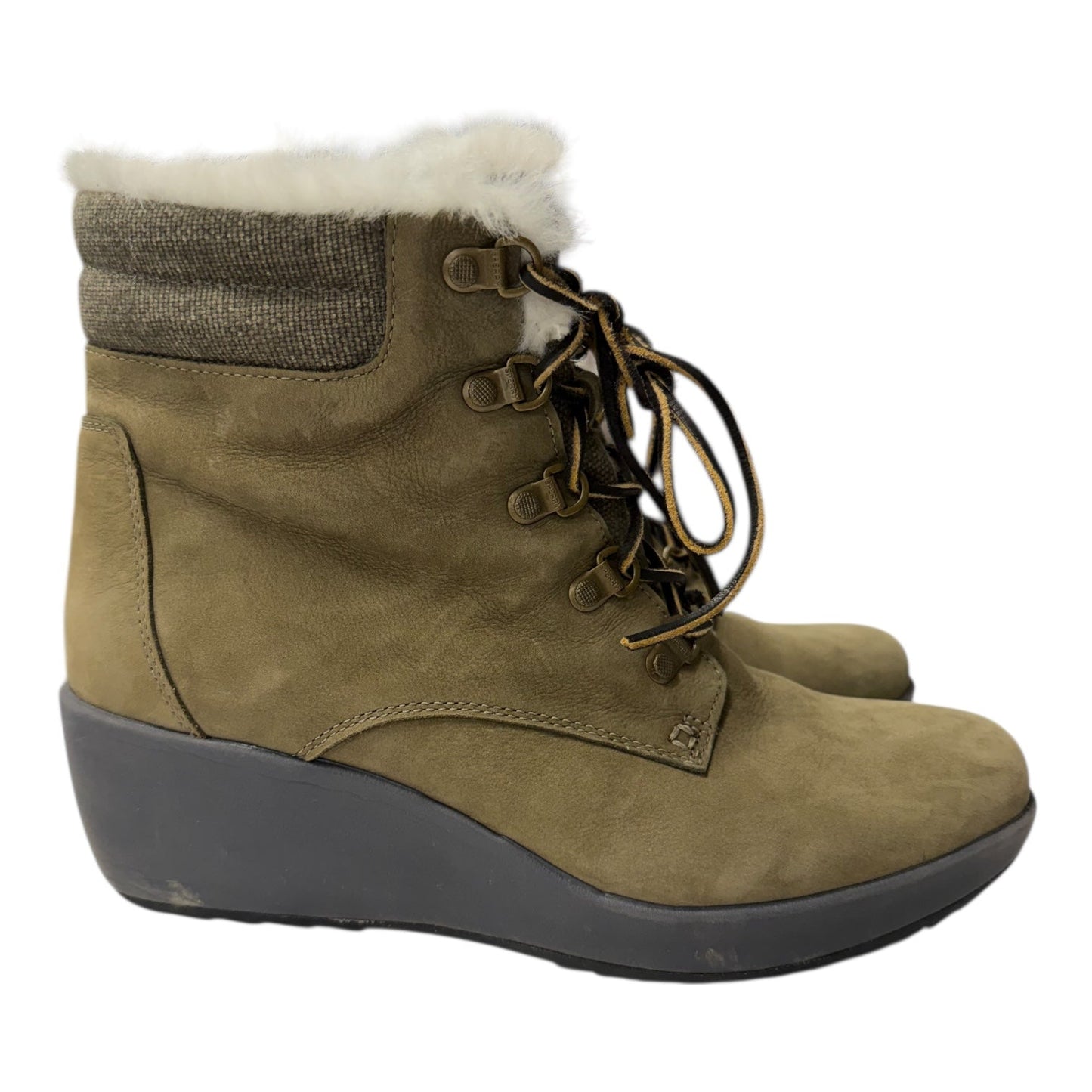 Boots Ankle Heels By Sperry In Green, Size:9.5