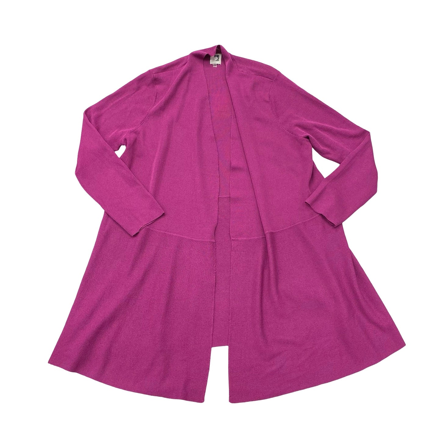 Sweater Cardigan By Anne Klein In Pink, Size:2X