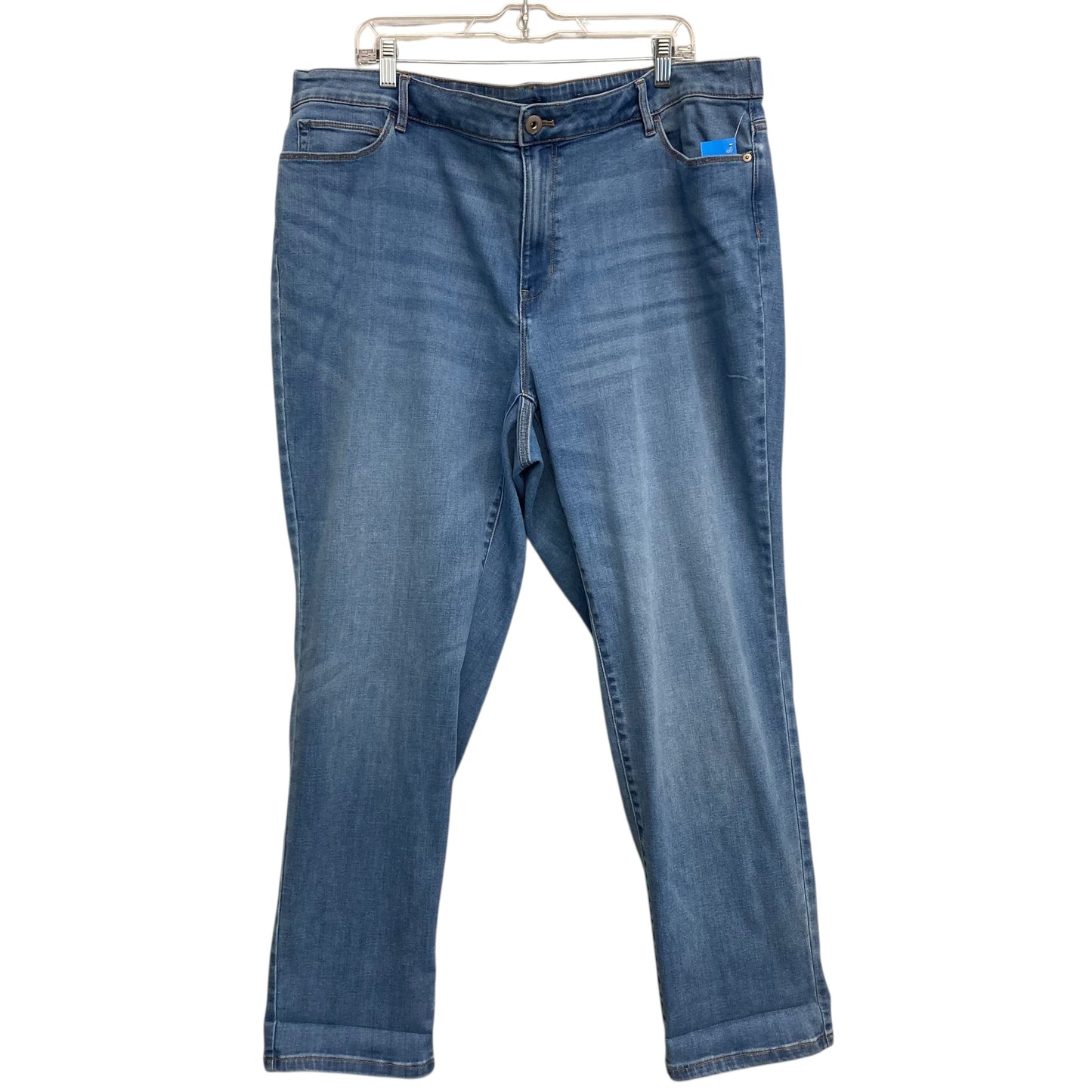 Jeans Straight By J. Jill In Blue Denim, Size:24