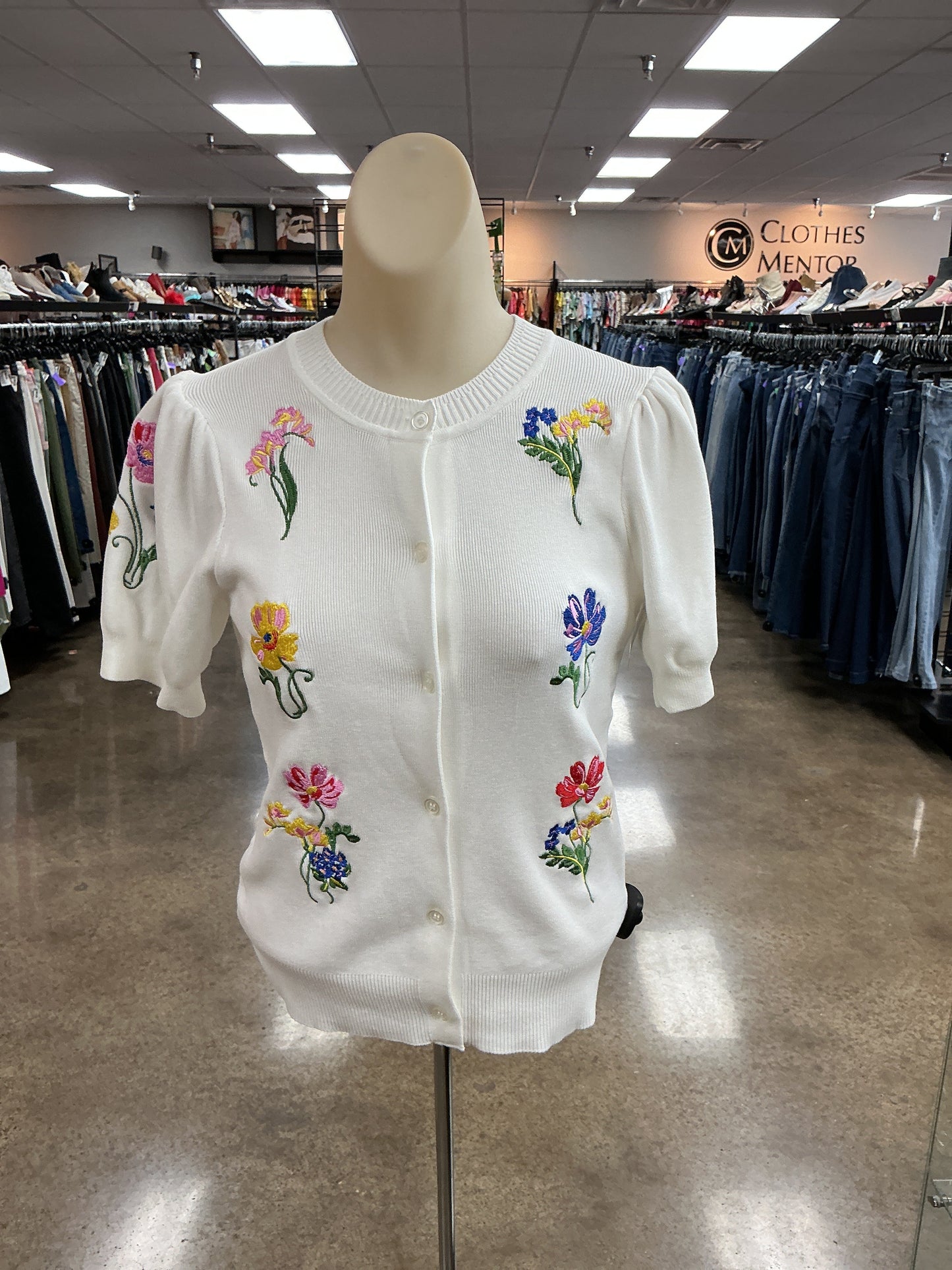 Cardigan By Free Assembly In White, Size:Xs