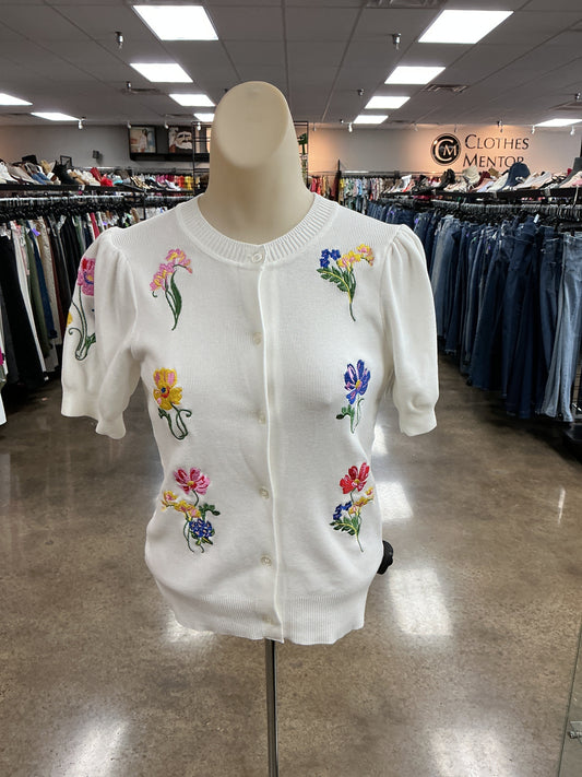 Cardigan By Free Assembly In White, Size:Xs