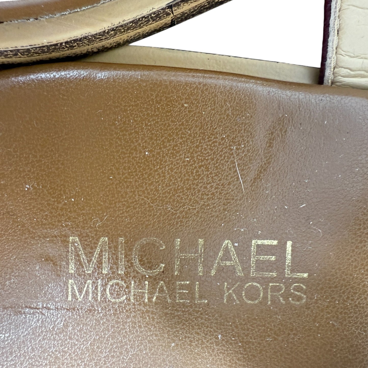 Suki T-Strap Charm Sandals By Michael By Michael Kors In Mulberry Wine, Size: 8