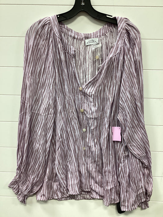 Top Ls By Emily Wonder In Purple, Size:3X