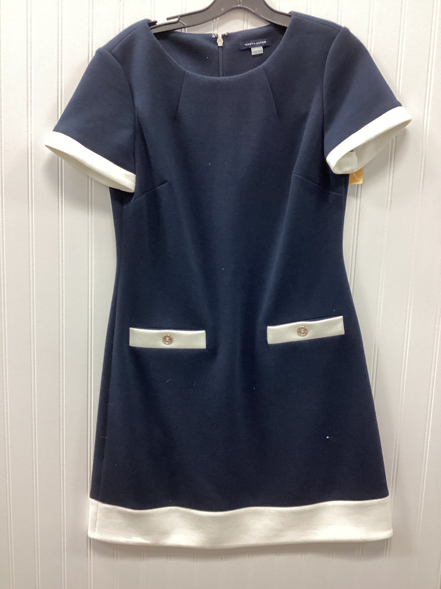Dress Work By Tommy Hilfiger In Navy, Size:8