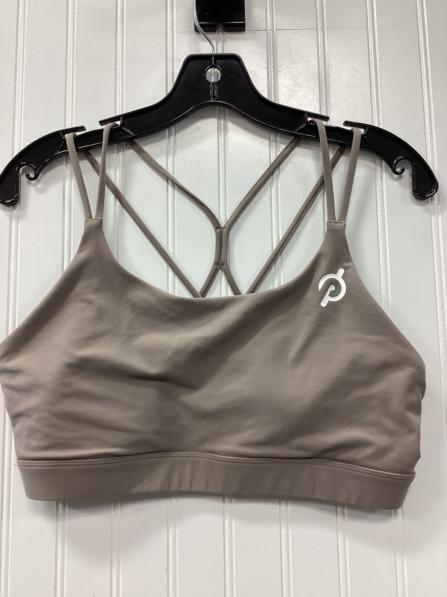 Athletic Bra By Peloton In Taupe, Size:L