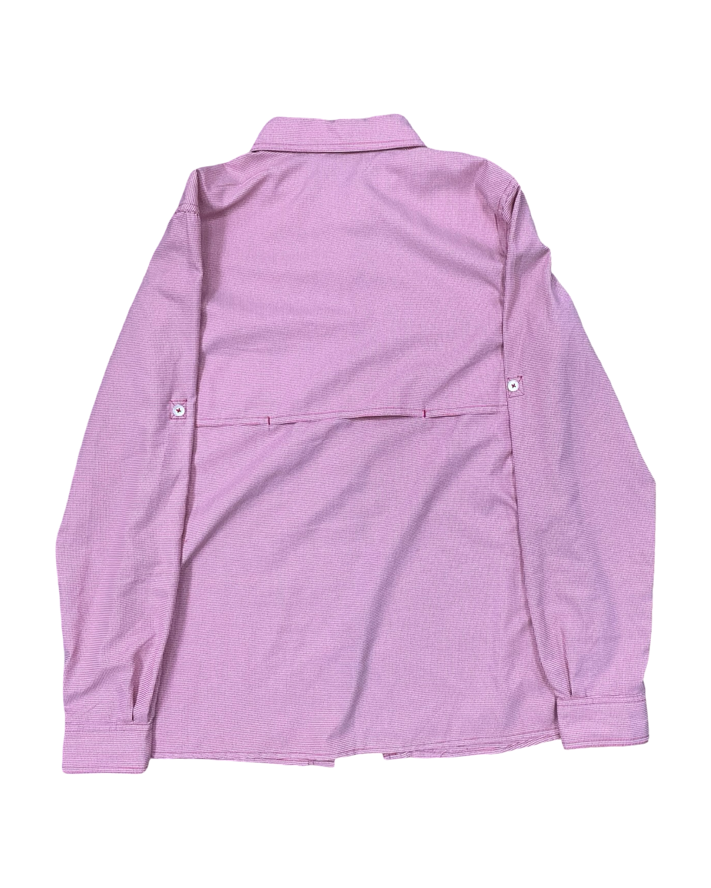 Blouse Ls By Cabelas In Pink & White, Size:M