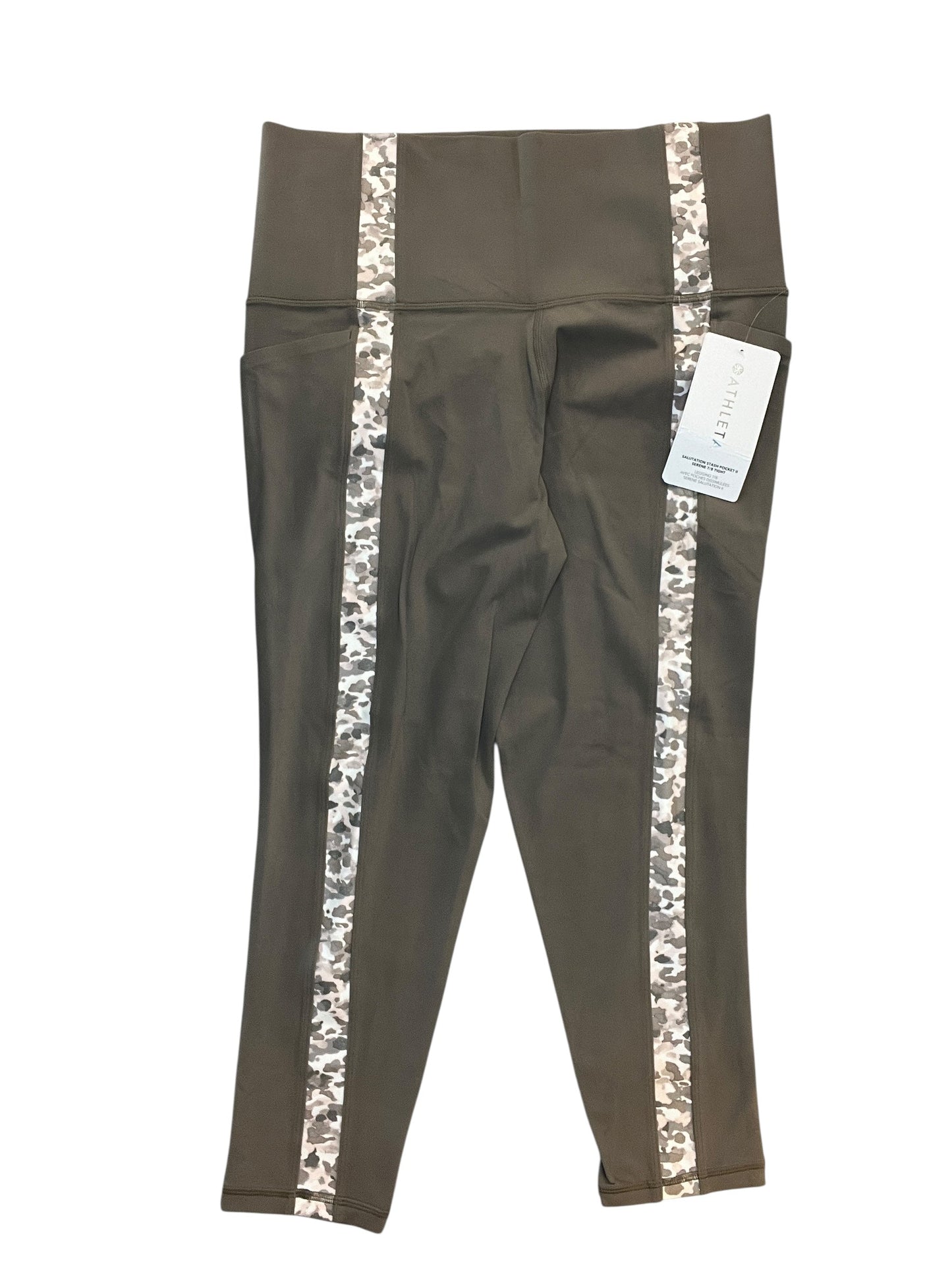 Athletic Leggings By Athleta In Grey, Size:1X