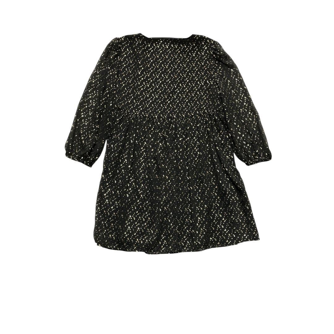 Dress Party Short By Sunday Best In Black & Gold, Size:M