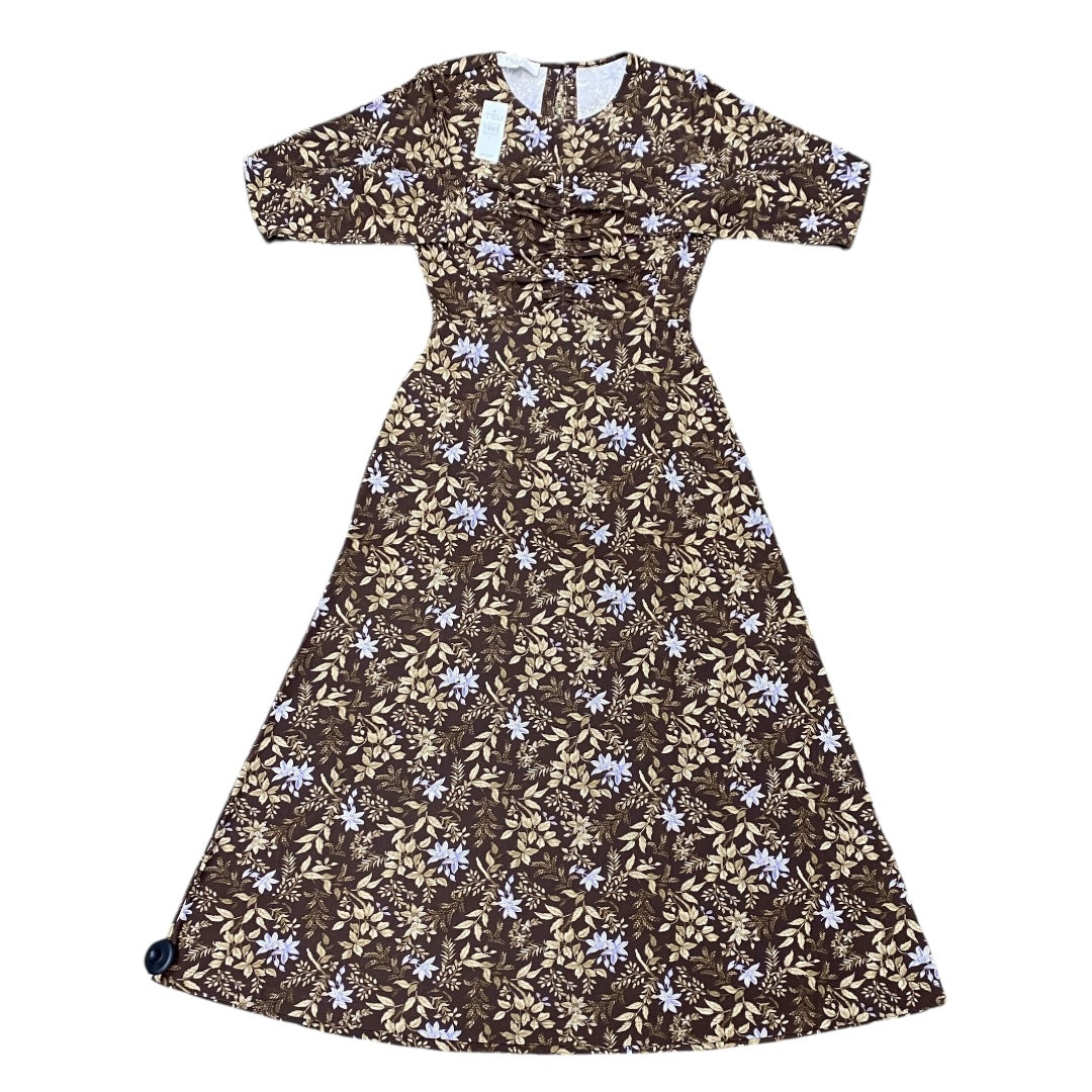 Dress Casual Maxi By Loft In Brown & Purple, Size:S
