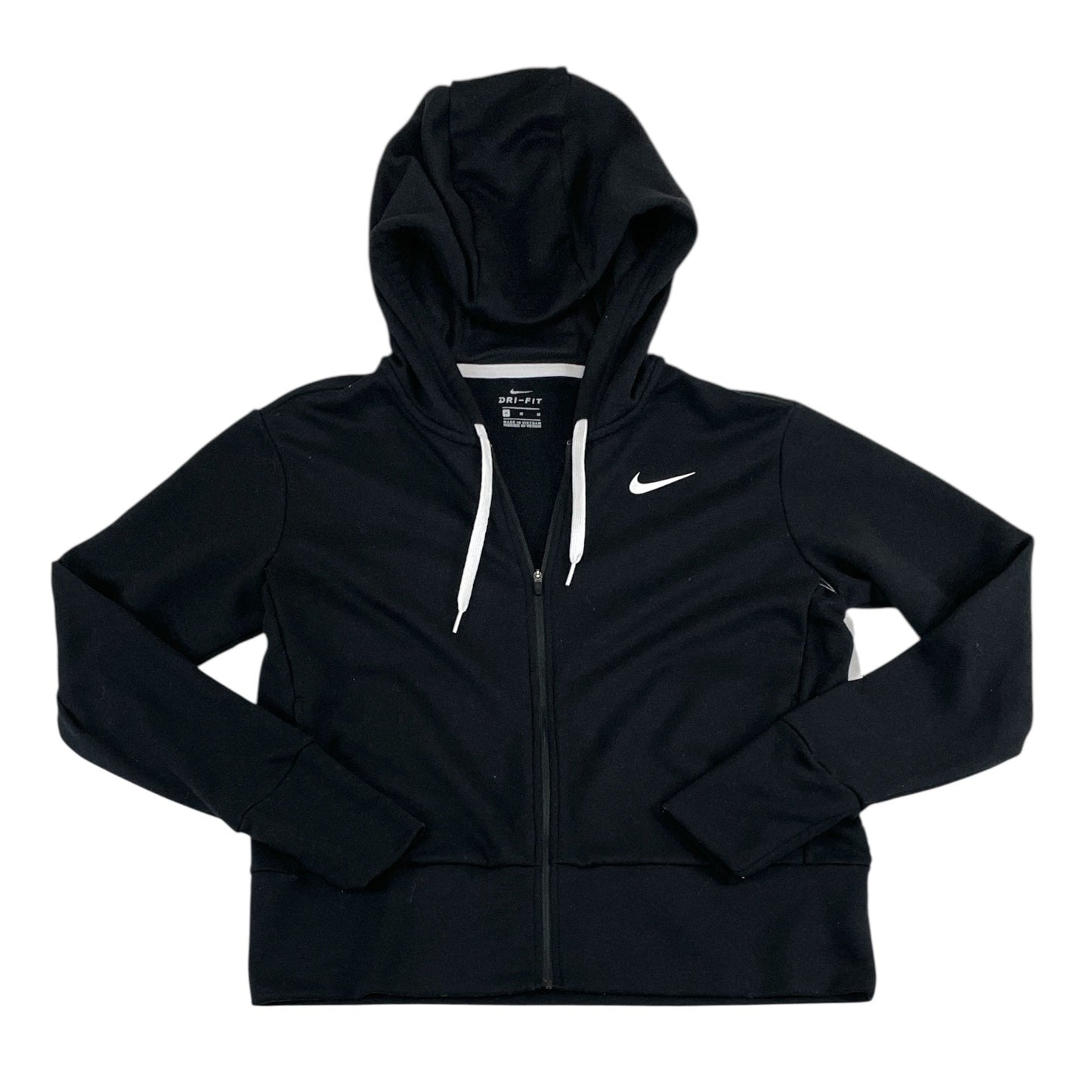 Athletic Jacket By Nike In Black, Size:M