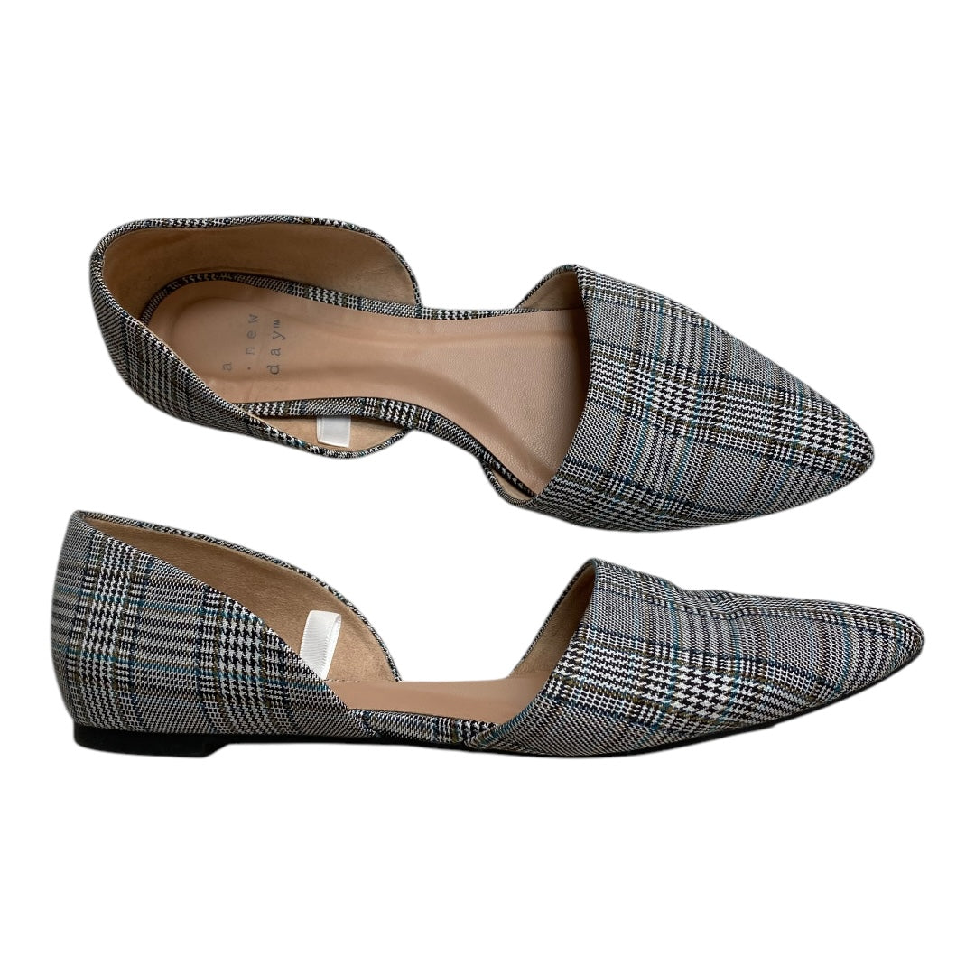 Shoes Flats By A New Day In Plaid Pattern, Size:6.5