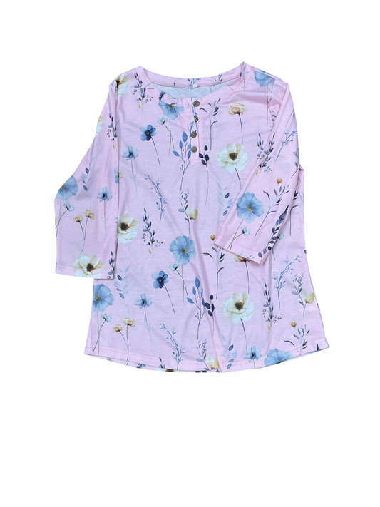 Top 3/4 Sleeve By Clothes Mentor In Pink, Size:S