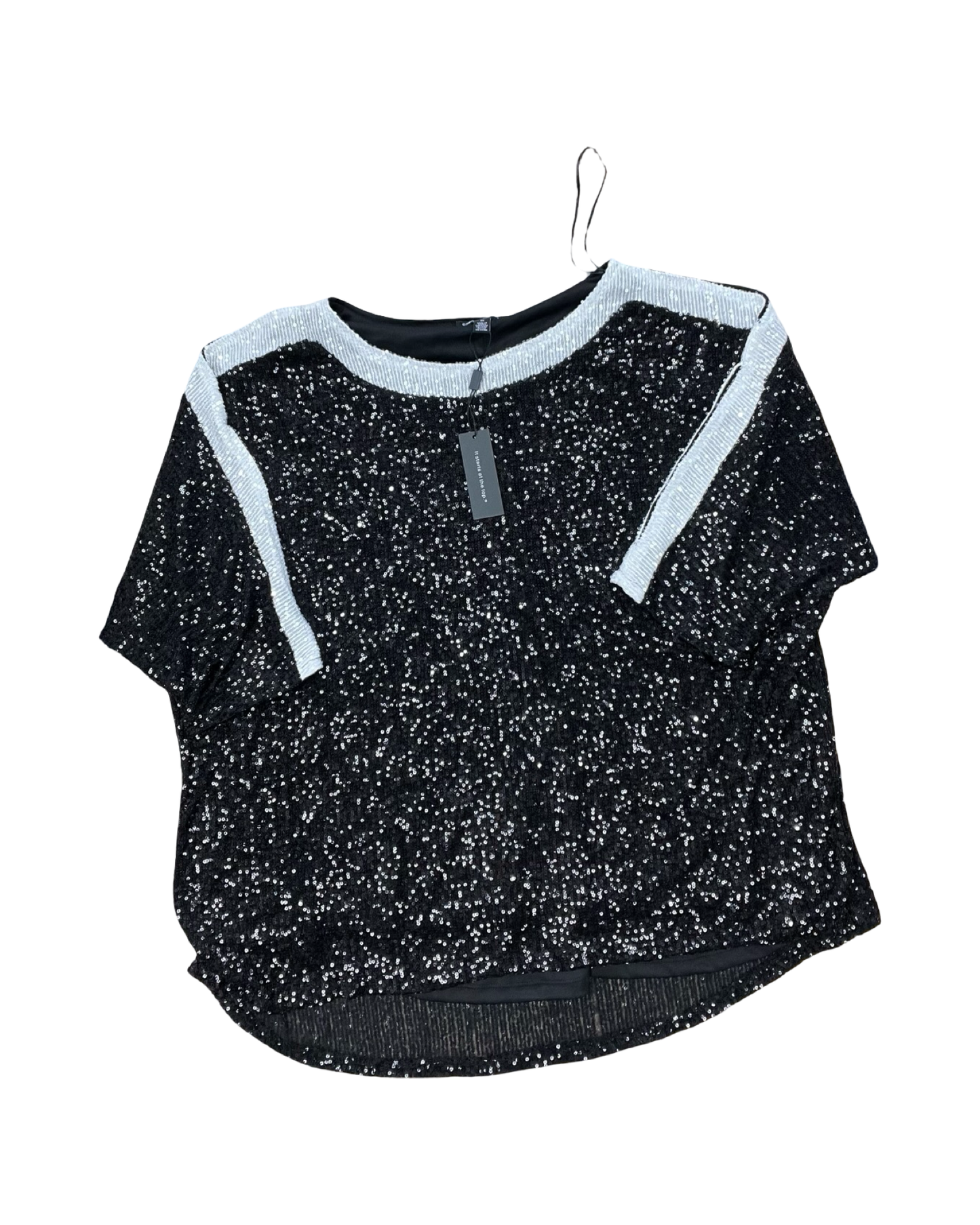 Top Ls By Cable And Gauge In Black & White, Size:3X