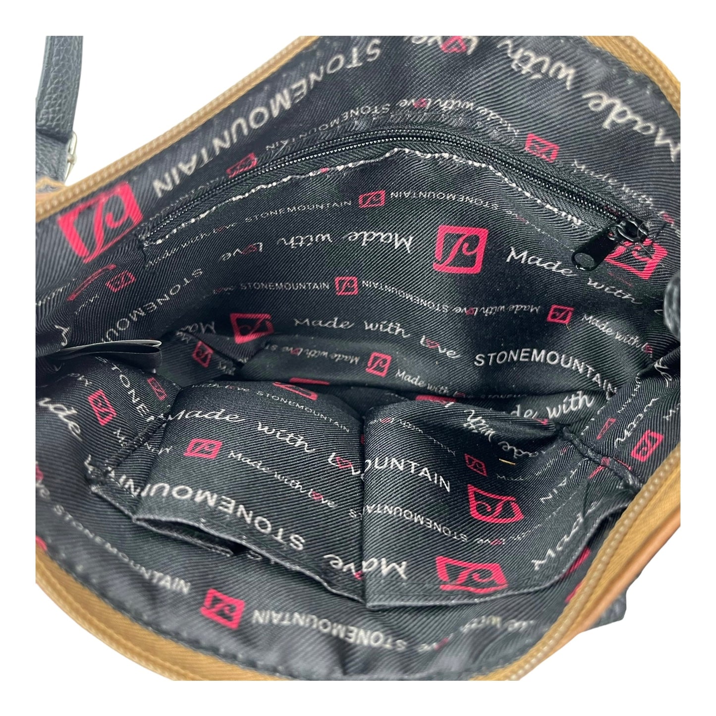 Crossbody By Stone Mountain In Black & Brown, Size:Small