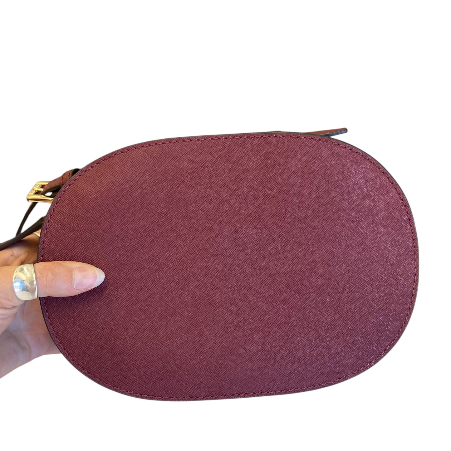 Crossbody Designer By Michael Kors In Maroon, Size:Small