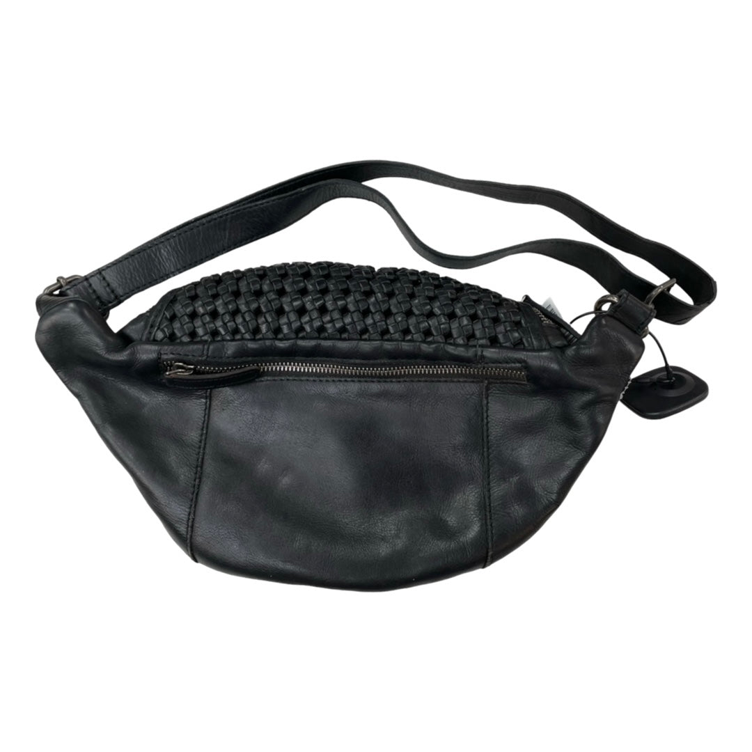 Belt Bag Leather By Cmc In Black, Size:Medium