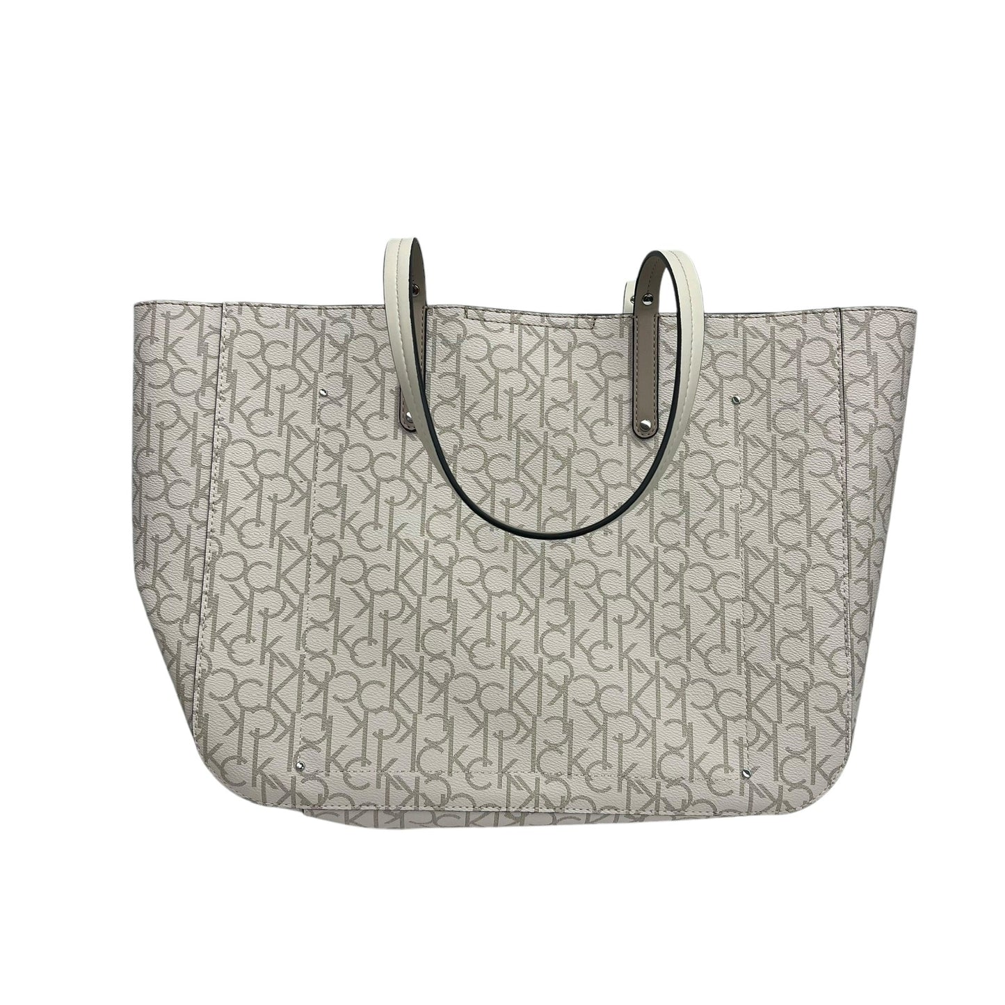 Tote By Calvin Klein In Cream, Size:Large