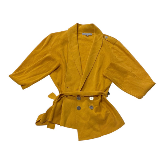 Sweater Cardigan By Classiques Entier In Gold, Size:S