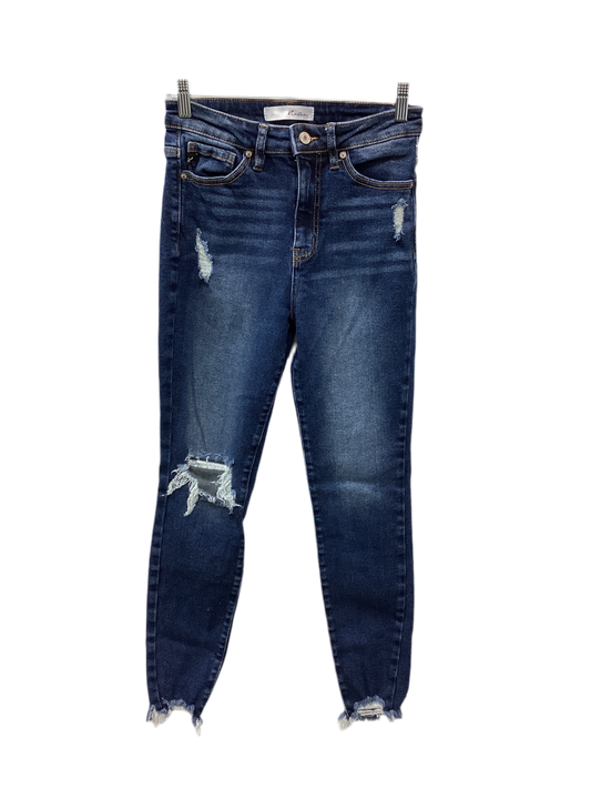 Jeans Skinny By Kancan In Blue Denim, Size:2