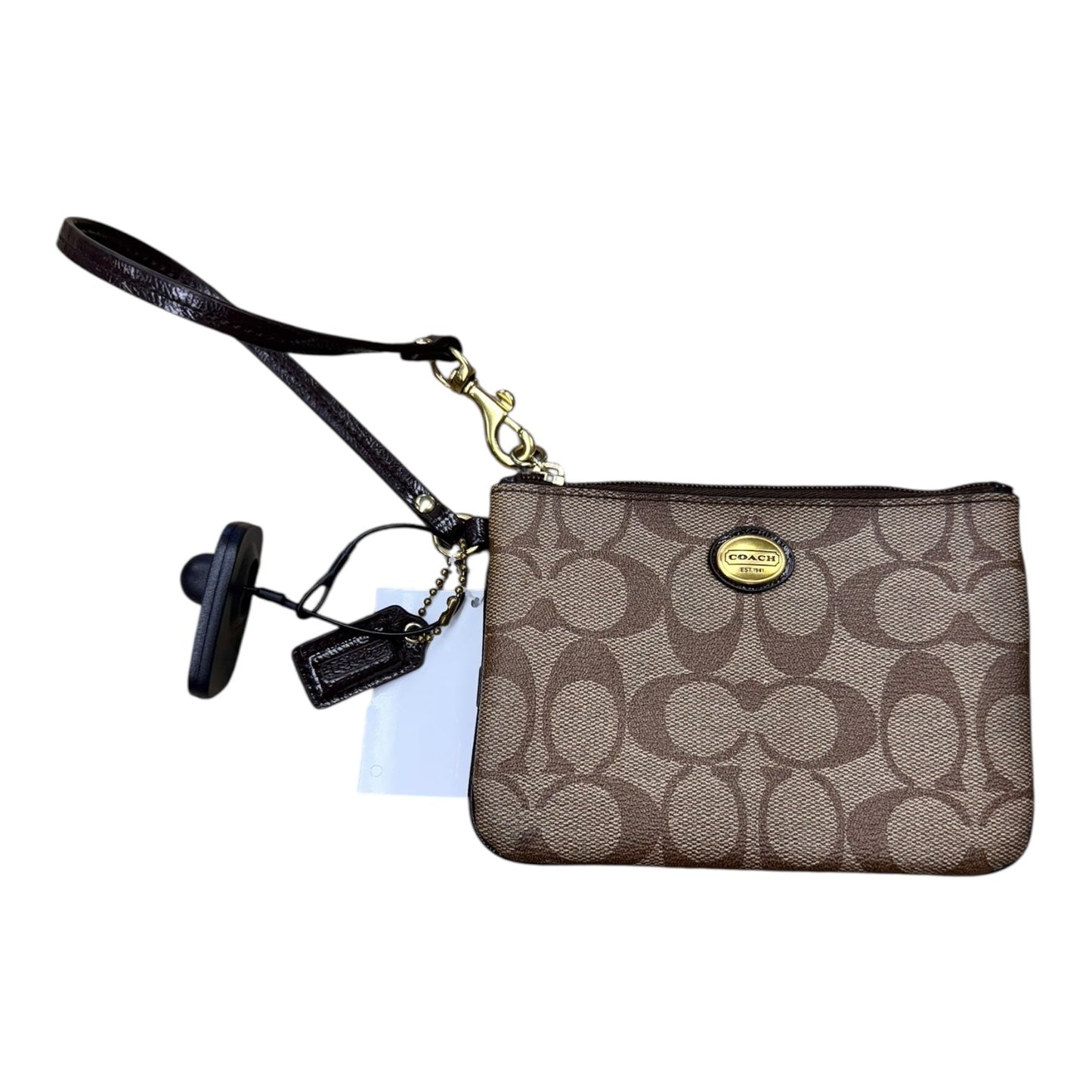 Wristlet Designer By Coach In Brown, Size:Small