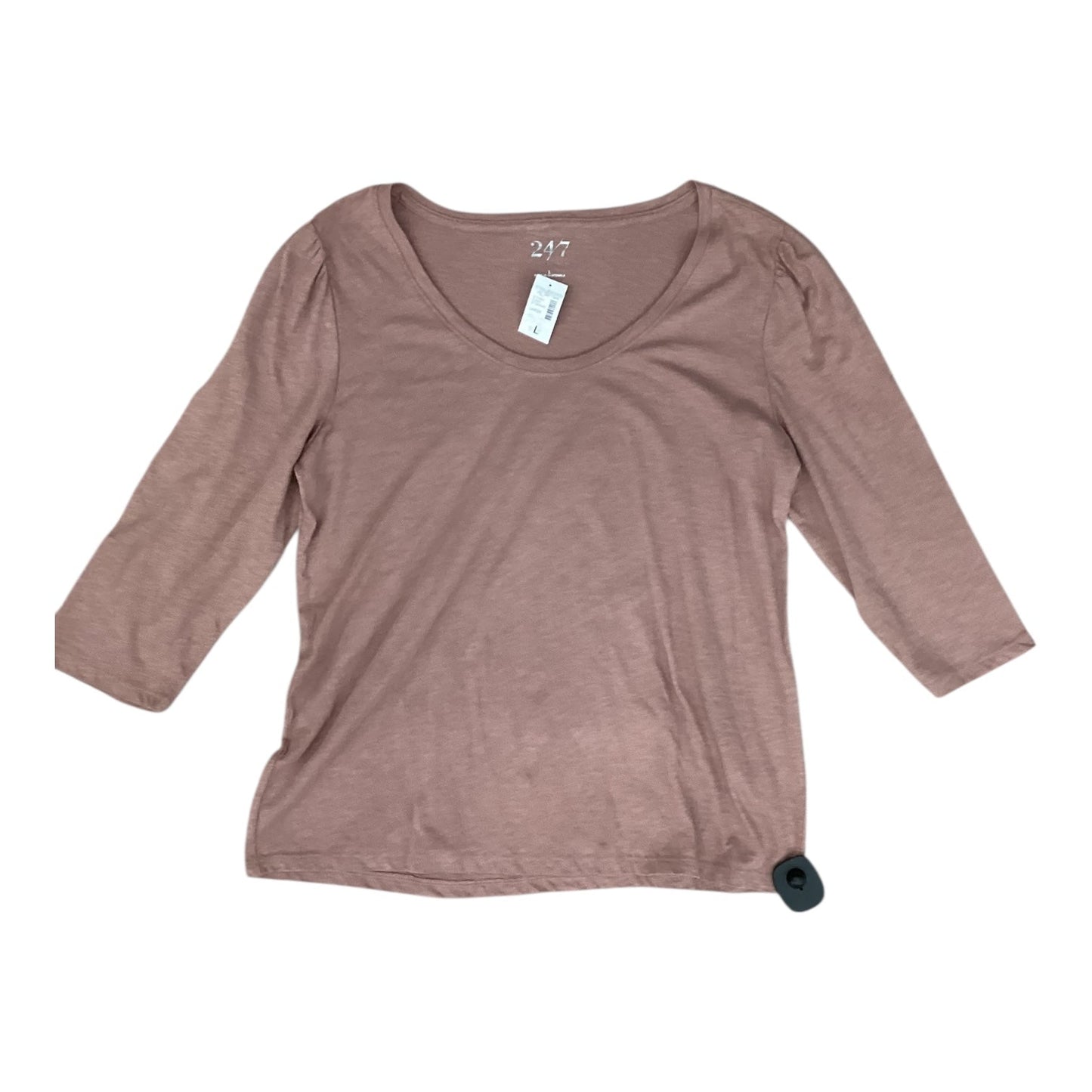 Top 3/4 Sleeve By Maurices In Pink, Size:L