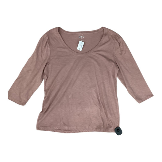 Top 3/4 Sleeve By Maurices In Pink, Size:L