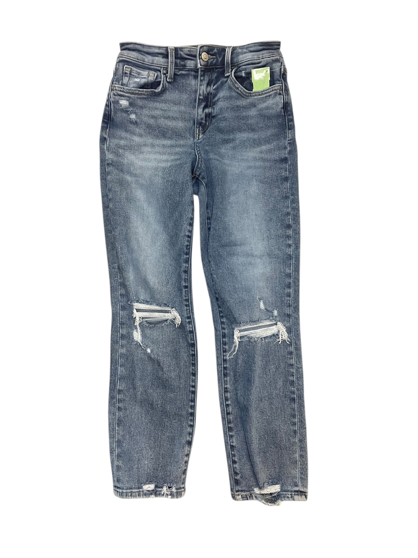 Jeans Straight By Flying Monkey In Blue Denim, Size:2