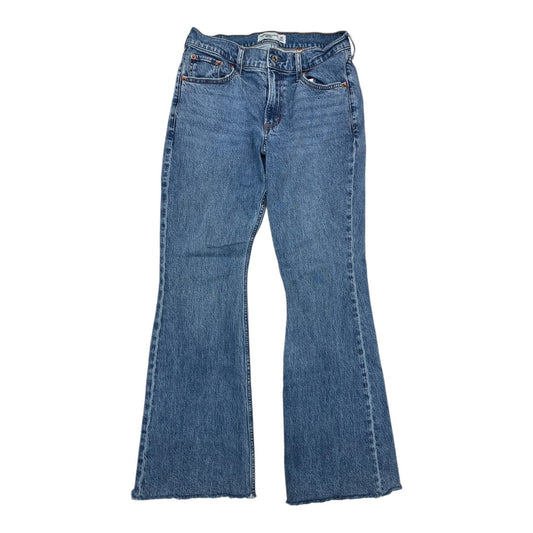 Jeans Boot Cut By Abercrombie And Fitch In Blue Denim, Size:6