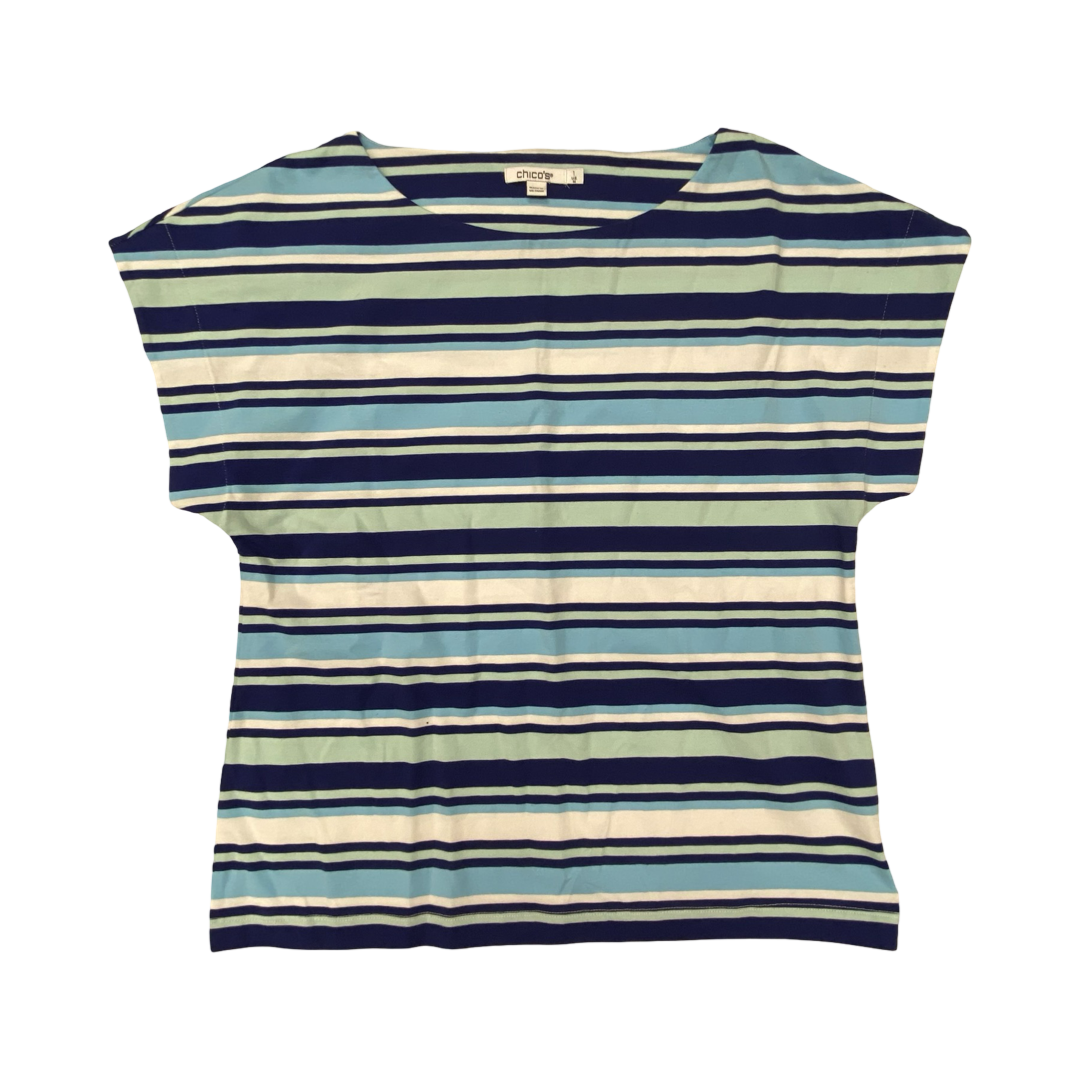 Top Ss By Chicos In Striped Pattern, Size:M
