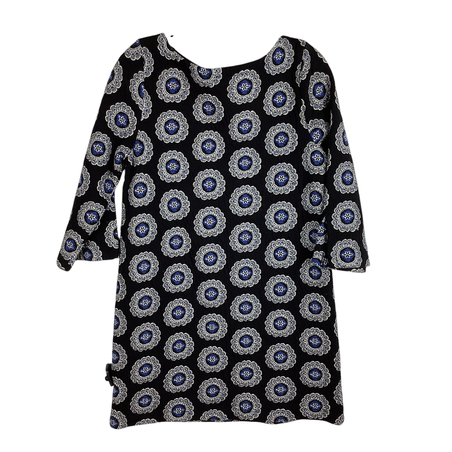 Dress Casual Midi By Loft In Black & Blue, Size: M