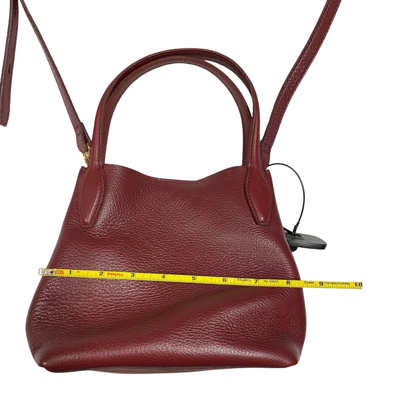 Handbag Leather By Madewell In Purple, Size:Small