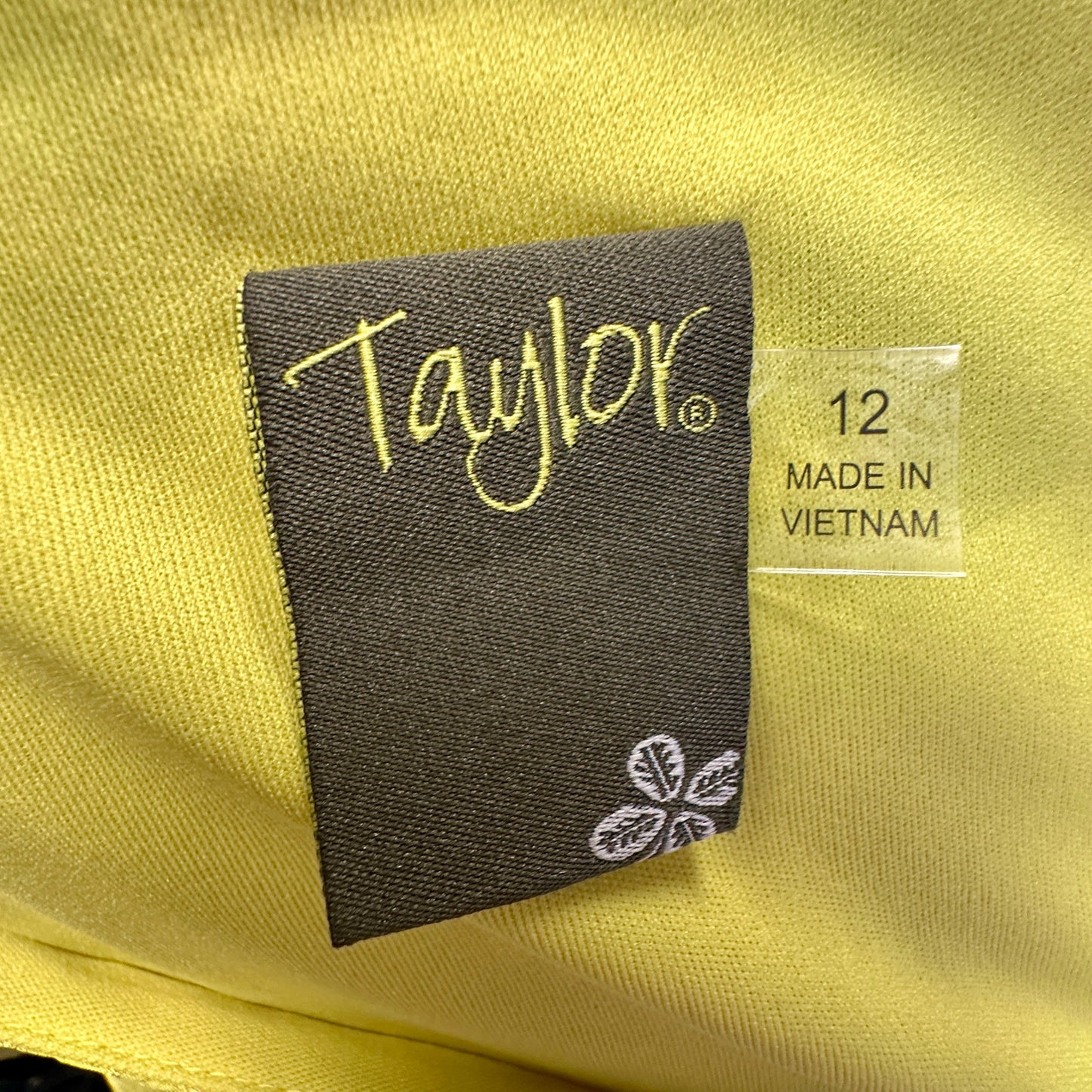 Floral Print V-Neck 3/4 Raglan Sleeve Tiered Flounce Maxi Dress Taylor, Size 12