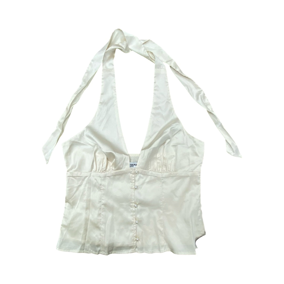 Top Sleeveless By Princess Polly In Cream, Size:4