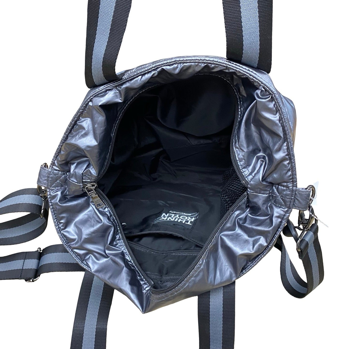 Handbag By Think Royln In Black & Grey, Size:Medium