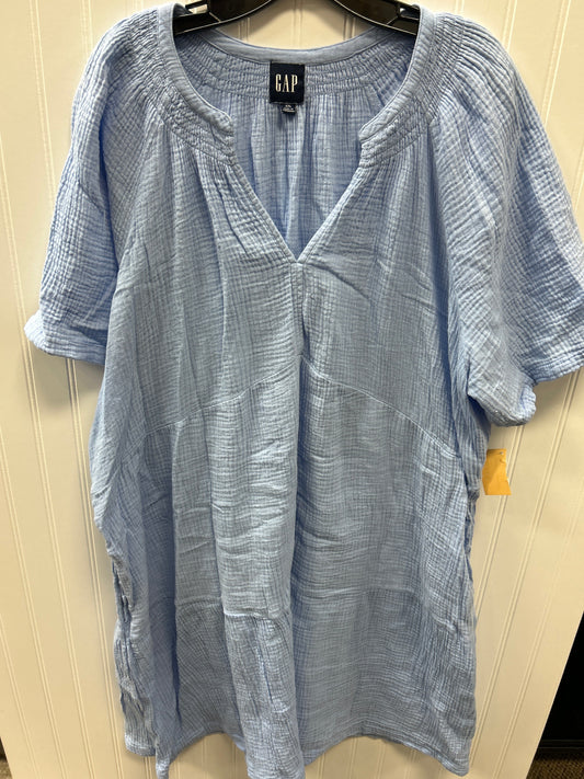 Dress Casual Midi By Gap In Blue, Size:1X