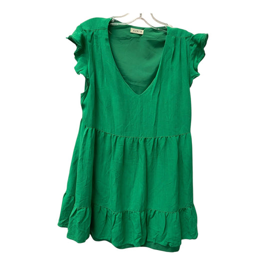Dress Casual Short By Kori  In Green, Size:M