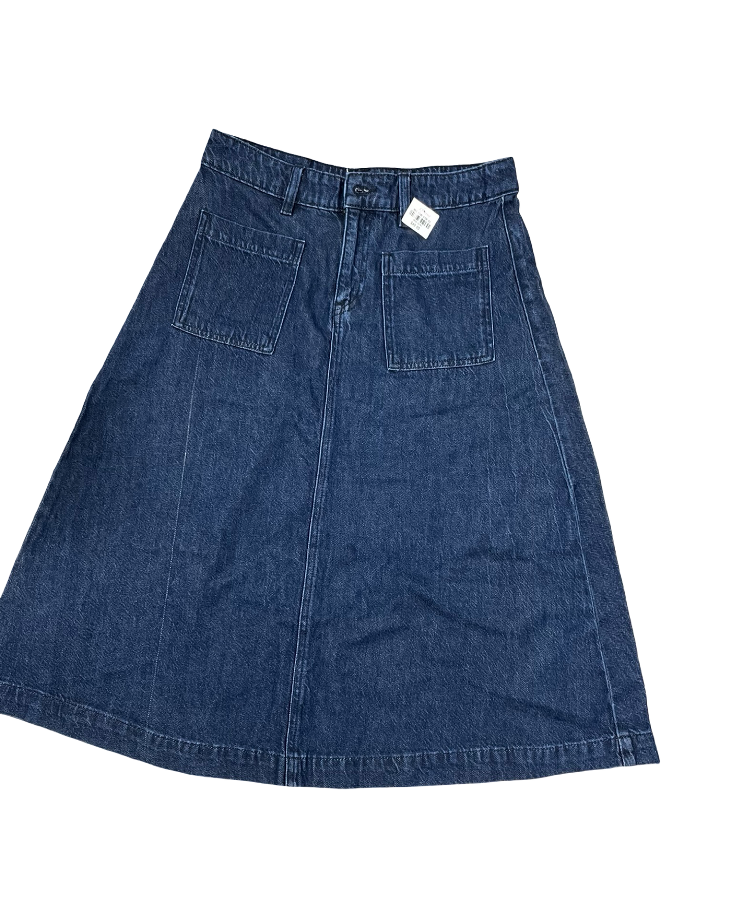 Skirt Maxi By Liz Claiborne In Blue Denim, Size:4