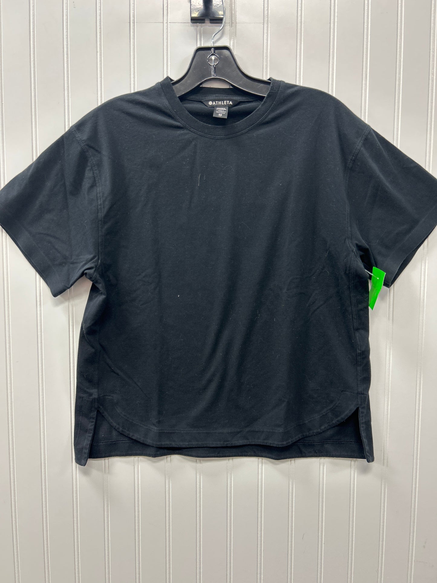 Athletic Top Ss By Athleta In Black, Size:Xs