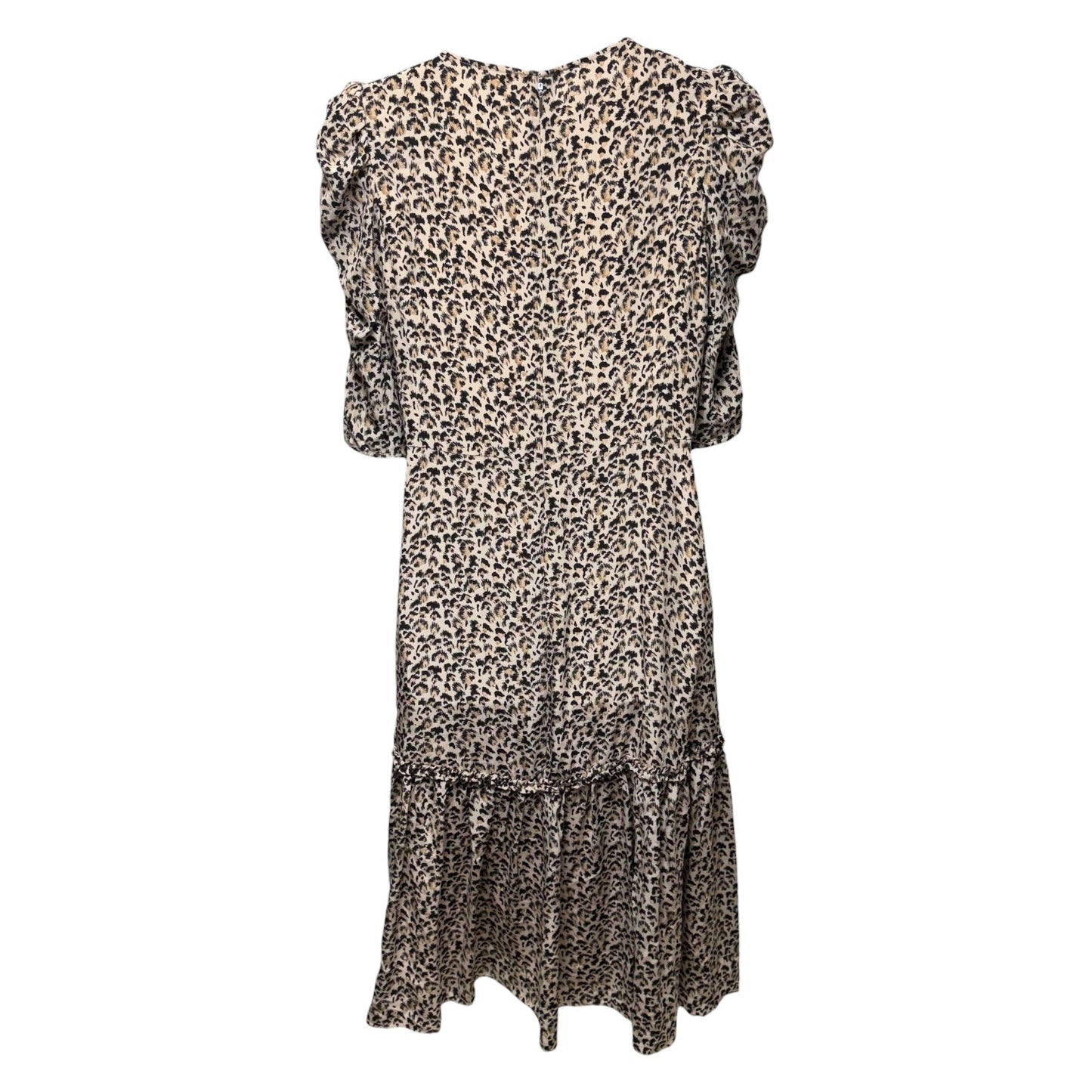 Silk Midi Dress By Rebecca Taylor In Leopard Print, Size: M ESTIMATED