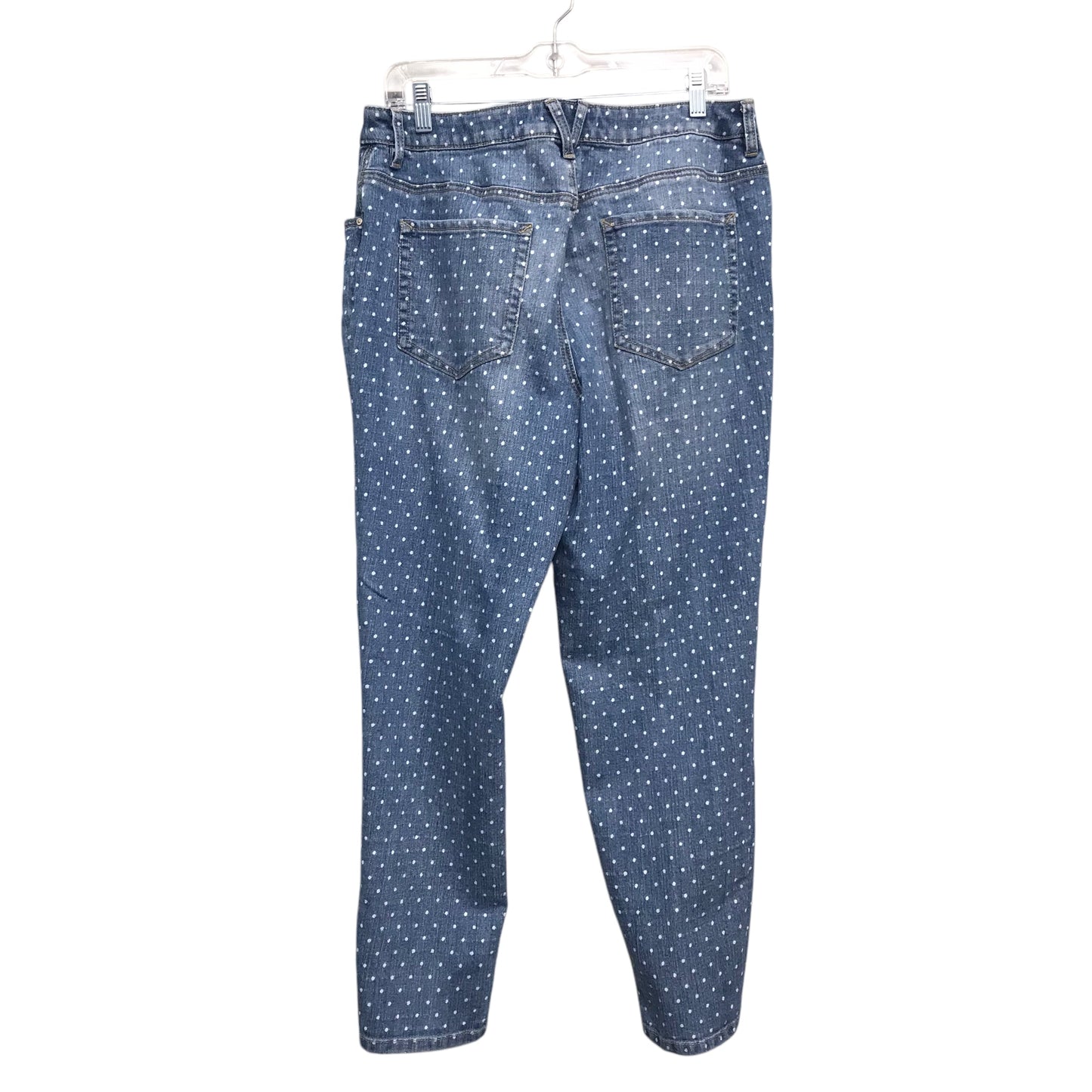 Jeans Cropped By Chicos In Polkadot Pattern, Size:12