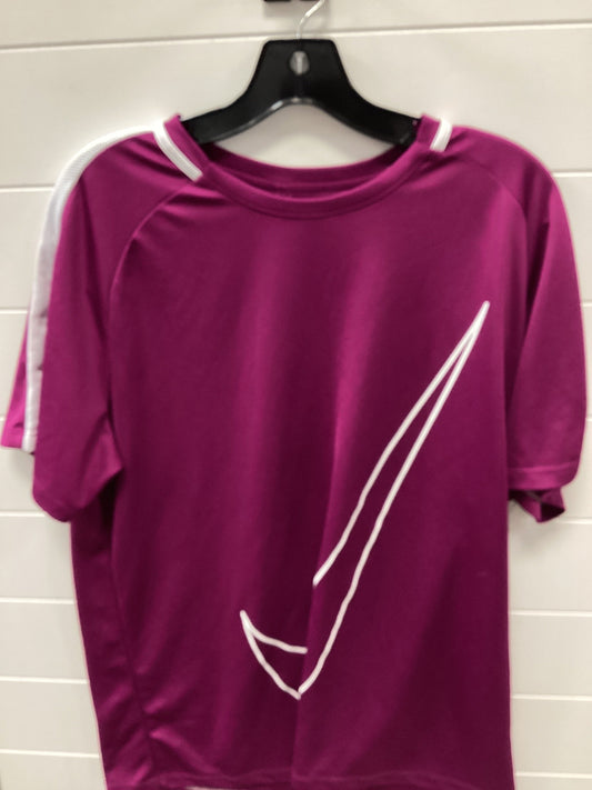 Athletic Top Ss By Nike Apparel In Purple, Size:Xl