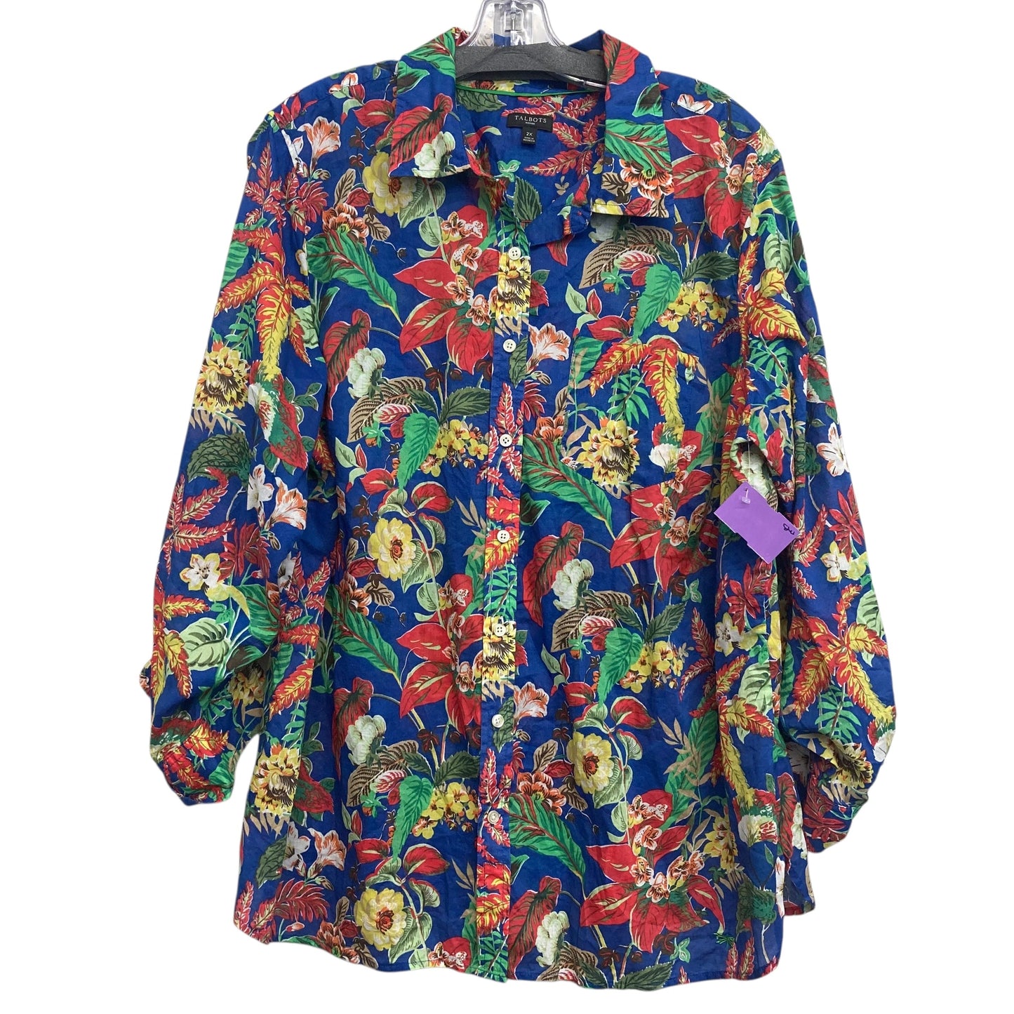 Top Ls By Talbots In Floral Print, Size:2X