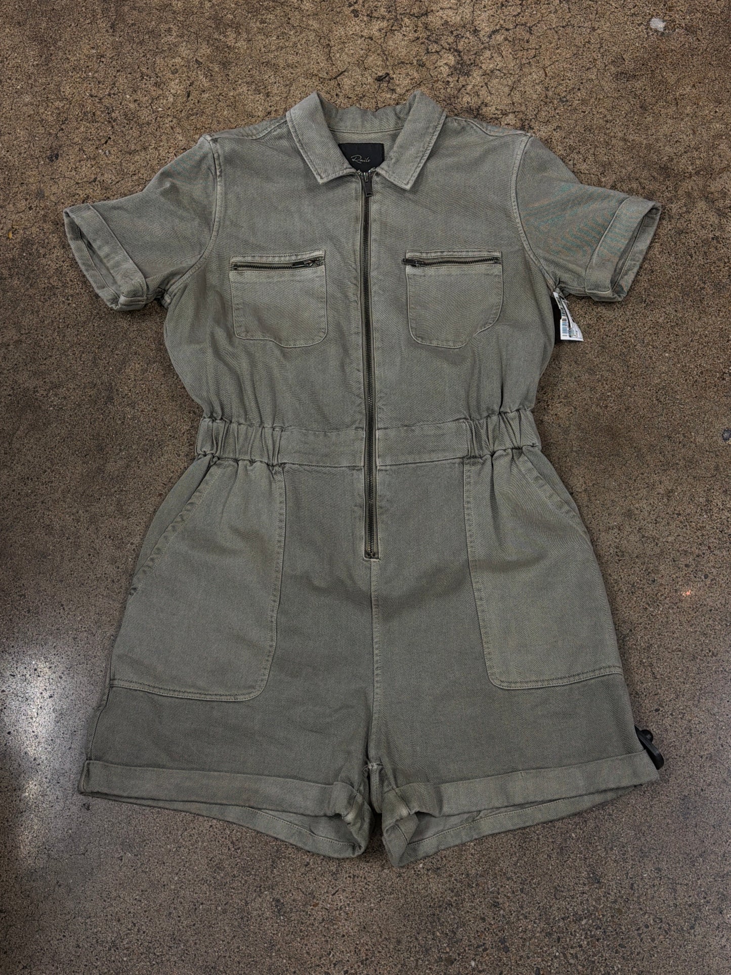 Romper By Rails In Green Denim, Size:M