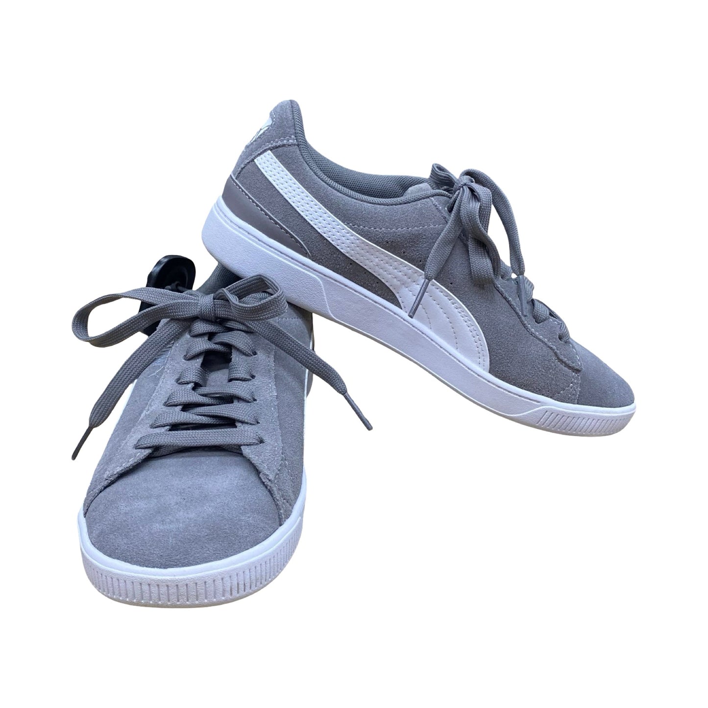 Shoes Sneakers By Puma In Grey & White, Size:7
