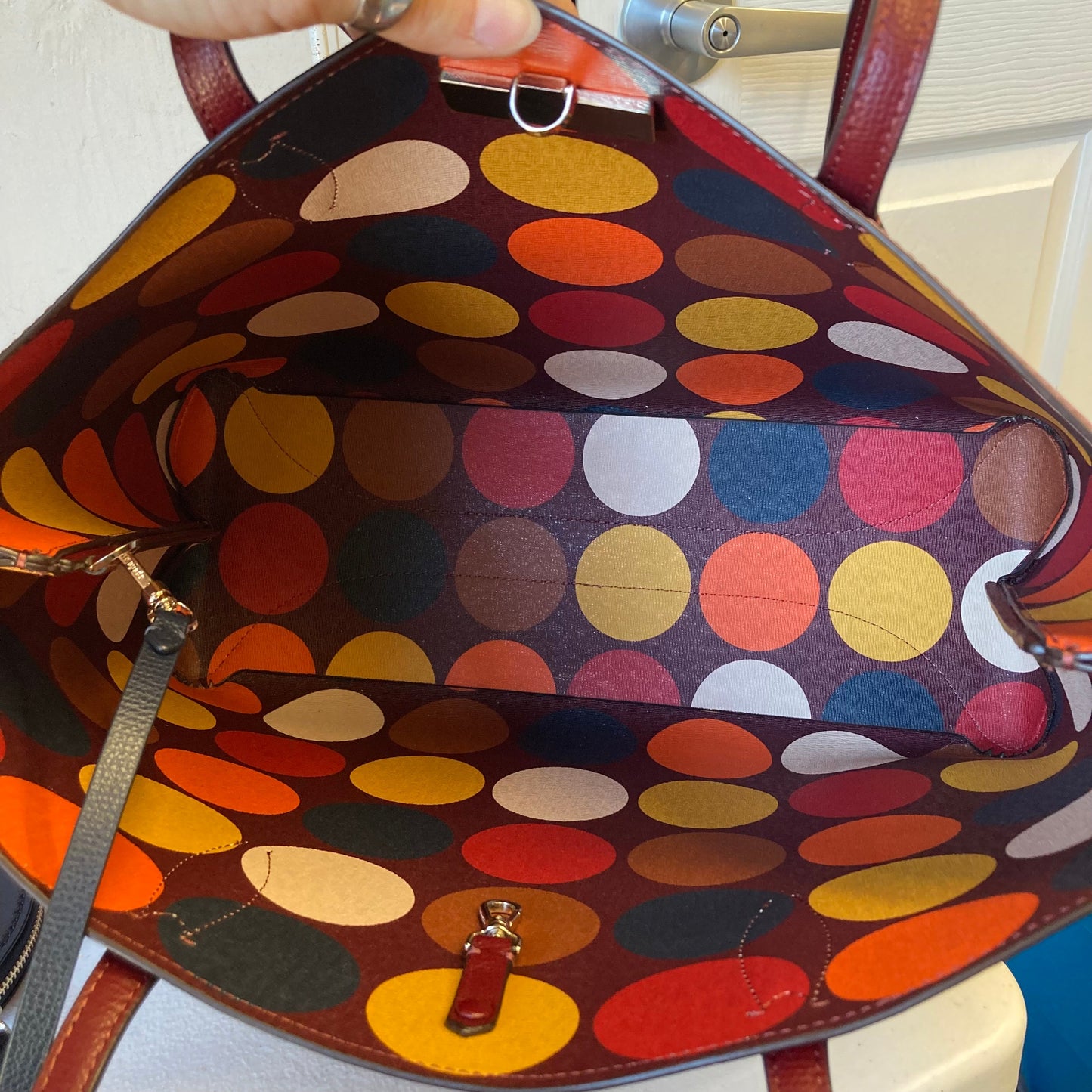 Tote Designer By Kate Spade In Red, Size:Large