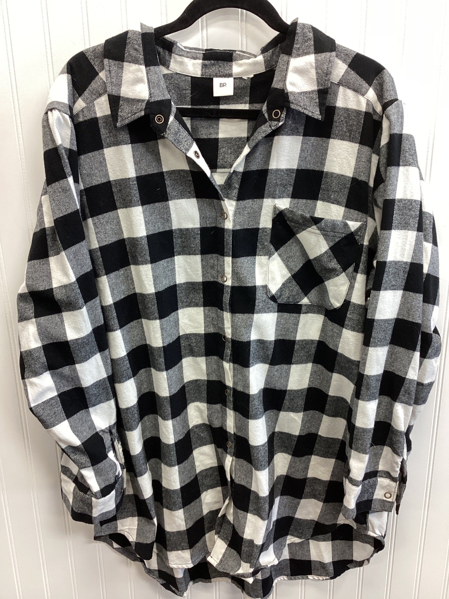 Top Ls By Bp In Black & White, Size:1X