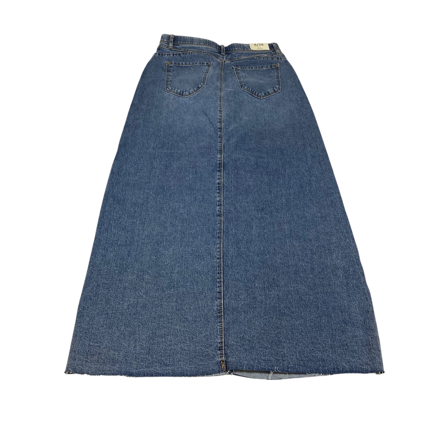 Skirt Maxi By Curve Appeal In Blue Denim, Size:6