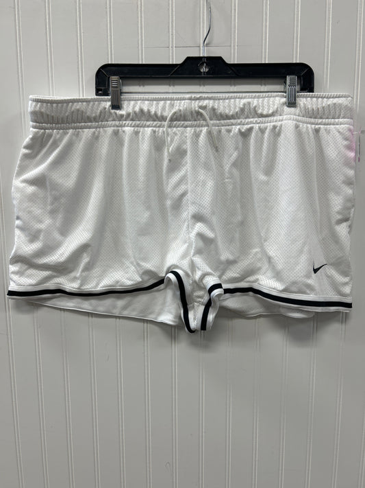 Athletic Shorts By Nike Apparel In White, Size:1X NWT